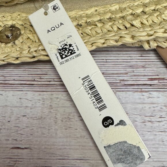 AQUA Extra-Large Woven Tote - Picture 4 of 4